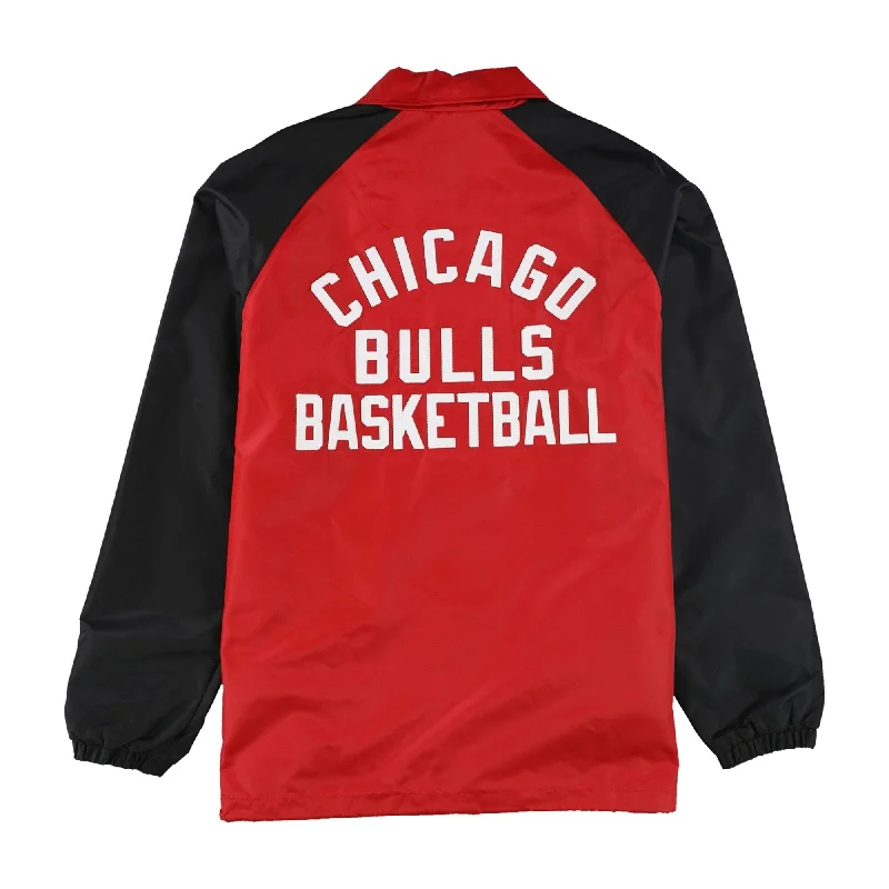 Men's bomber jackets-STARTER Mens Chicago Bulls Jacket, Red, Large (Regular)