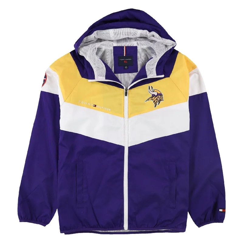 Men's business casual jackets-Tommy Hilfiger Mens Minnesota Vikings Jacket, Multicoloured, Medium (Regular)