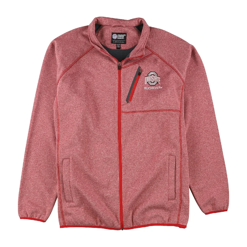 Men's textured jackets-G-III Sports Mens Ohio State Buckeyes Fleece Jacket, Red, 3XL