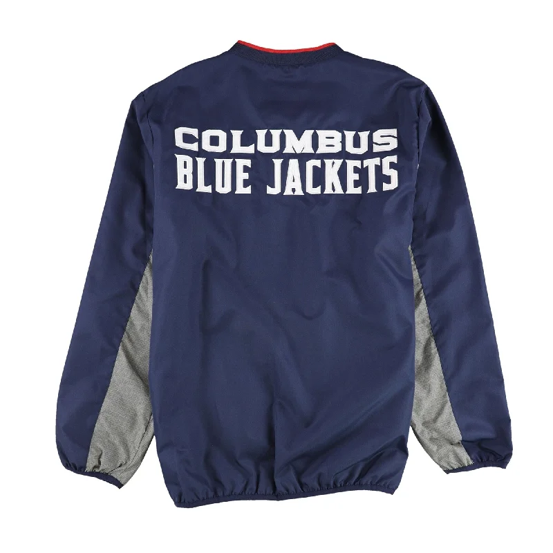 Men's urban jackets-G-III Sports Mens Columbus Windbreaker Jacket, Blue, Large