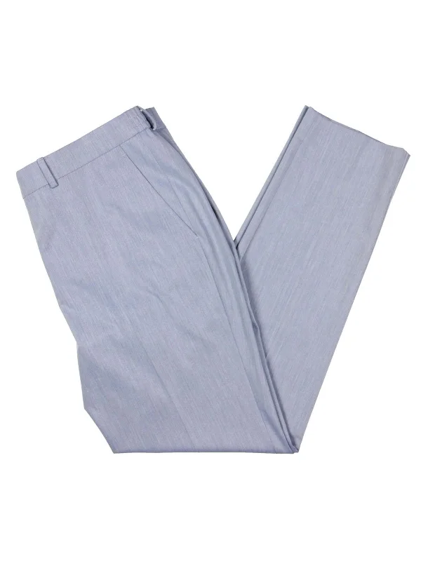 Men's pants with low maintenance-Mens Woven Suit Separate Dress Pants