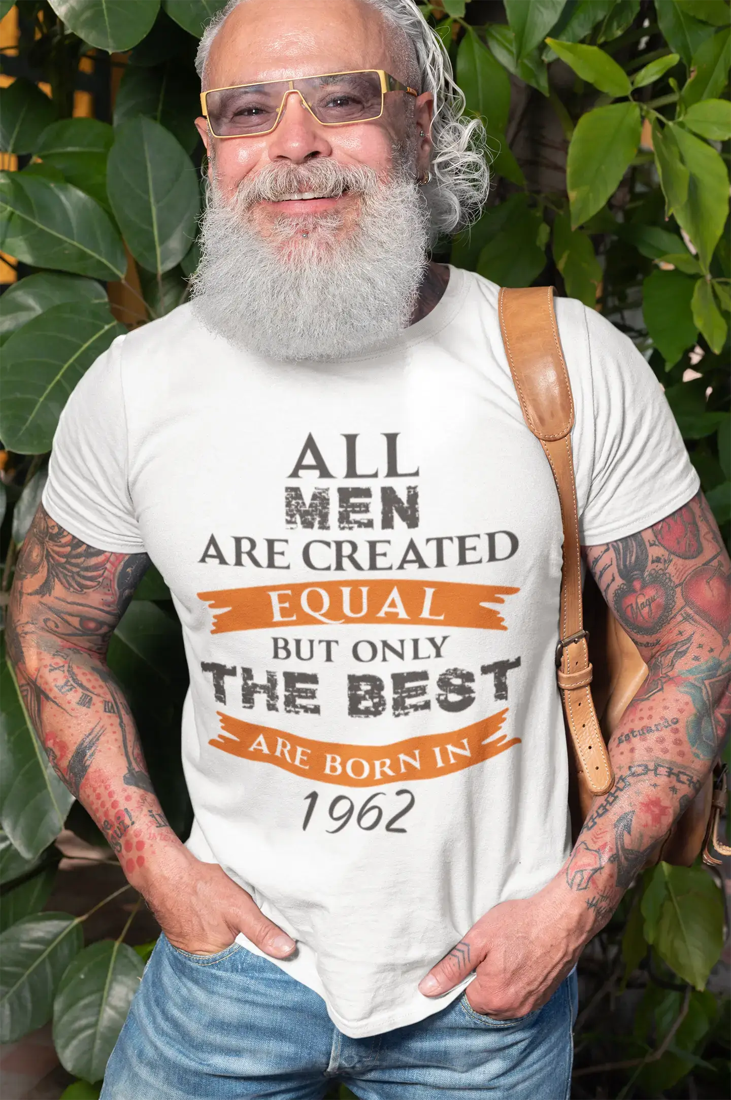 trendy short sleeve shirts for casual wear -1962, Only the Best are Born in 1962 Men's T-shirt White Birthday Gift 00510