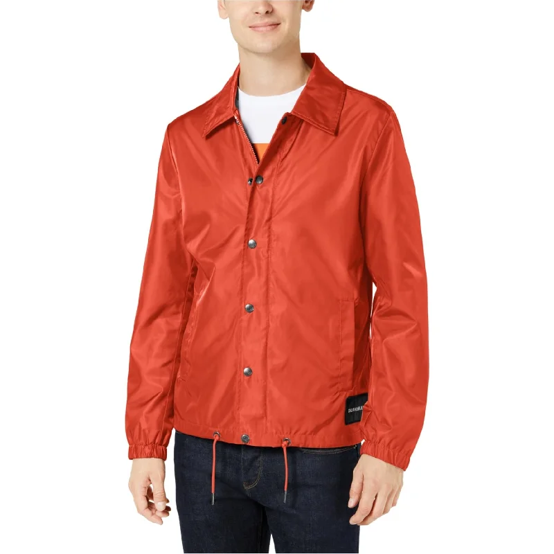 Men's all-weather jackets-Calvin Klein Mens June Monogram Jacket