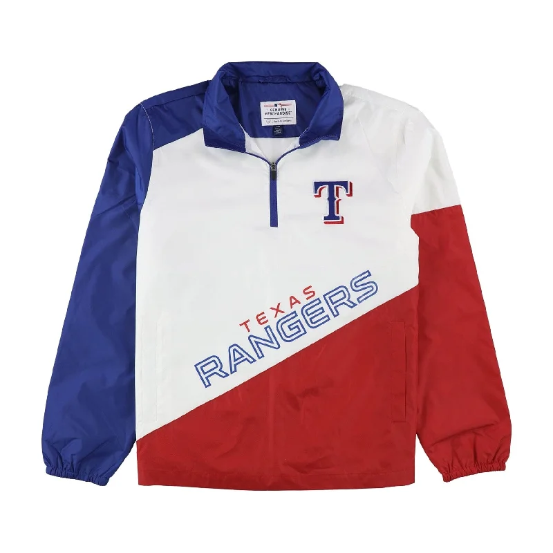 Men's smooth jackets-G-III Sports Mens Texas Rangers Windbreaker Jacket, Multicoloured, Large