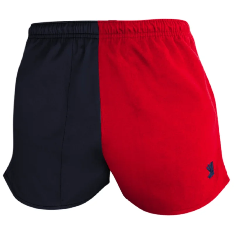 men’s regular fit short sleeve shirts -Red/Navy Blackjack Shorts