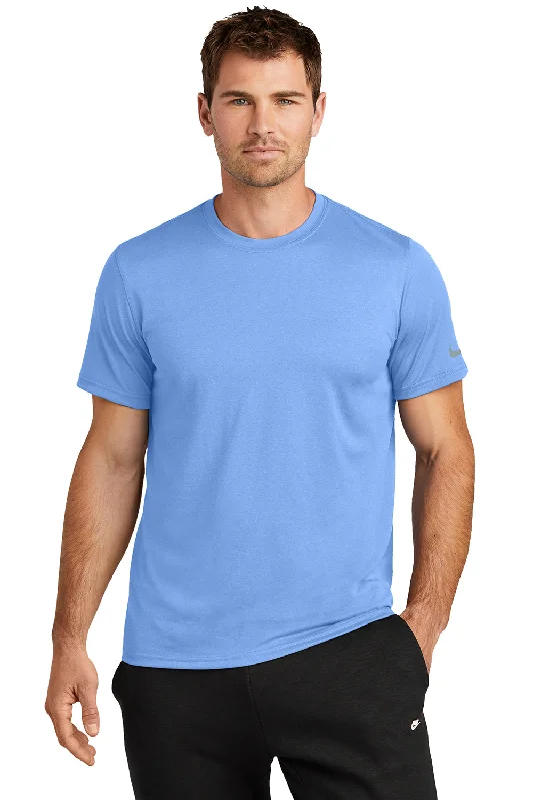 versatile short sleeve shirts for all occasions -Nike Mens rLegend Dri-Fit Moisture Wicking Short Sleeve Crewneck T-Shirt - Valor Blue