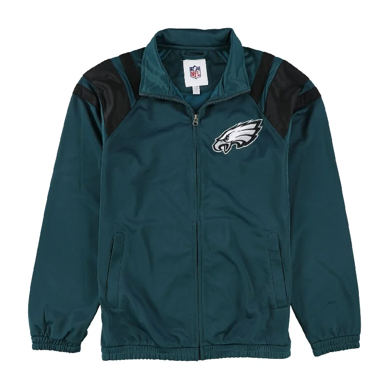 Men's foldable jackets-Nfl Mens Philadelphia Eagles Track Jacket