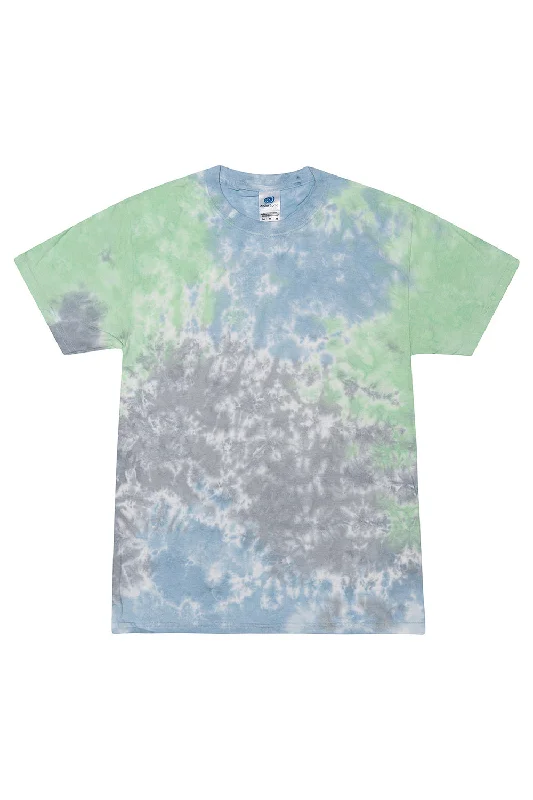 best casual short sleeve shirts for men -Tie-Dye Mens Short Sleeve Crewneck T-Shirt - Slushy