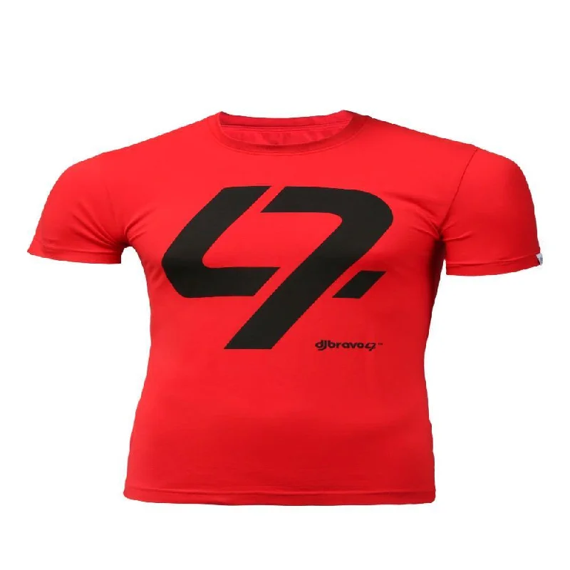 versatile short sleeve t-shirts for every day -djbravo47 Men's Red - 47 Black T-shirt