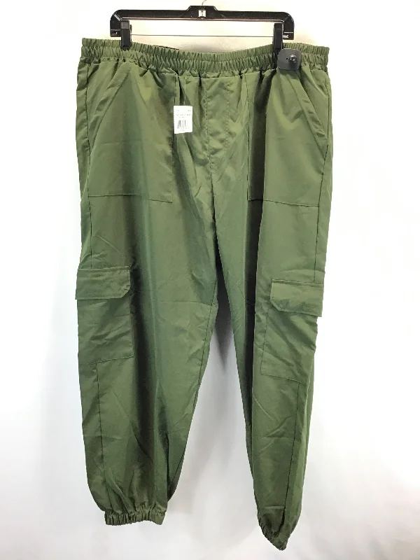 Men's pants for nightlife-Pants Cargo & Utility By Clothes Mentor In Green, Size: 3x