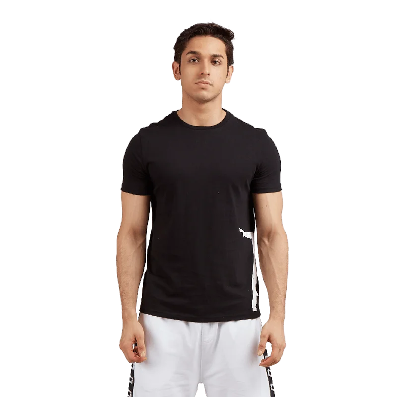 lightweight summer short sleeve shirts for men -djbravo47 Men's Black - White Celebration T-shirt