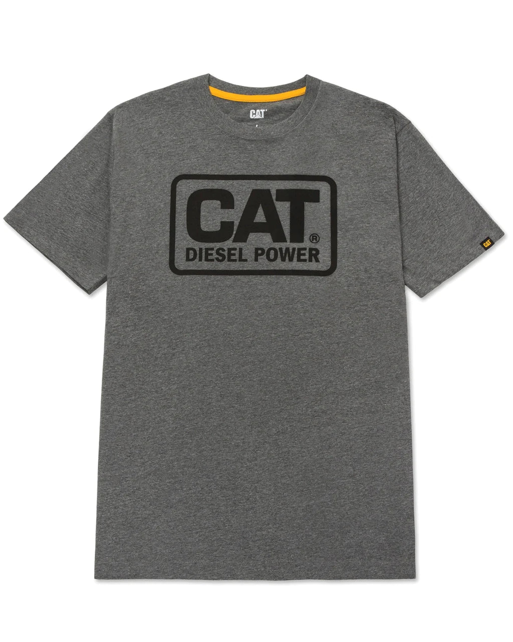 Men's pants retro look-Men's CAT® Diesel Power T-Shirt - Dark Heather Grey