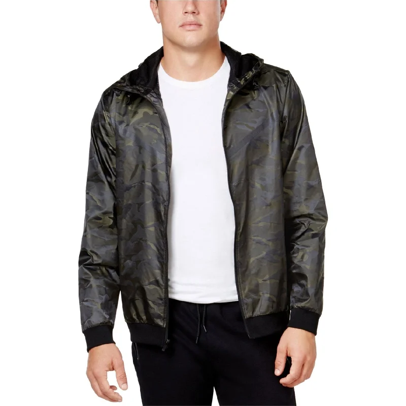 Men's relaxed jackets-Ideology Mens Camo Windbreaker Jacket