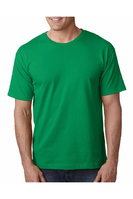 men’s checked short sleeve shirts for casual wear -Bayside Mens USA Made Short Sleeve Crewneck T-Shirt - Irish Kelly Green