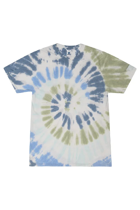 cool short sleeve shirts for men -Tie-Dye Mens Short Sleeve Crewneck T-Shirt - Grand Canyon