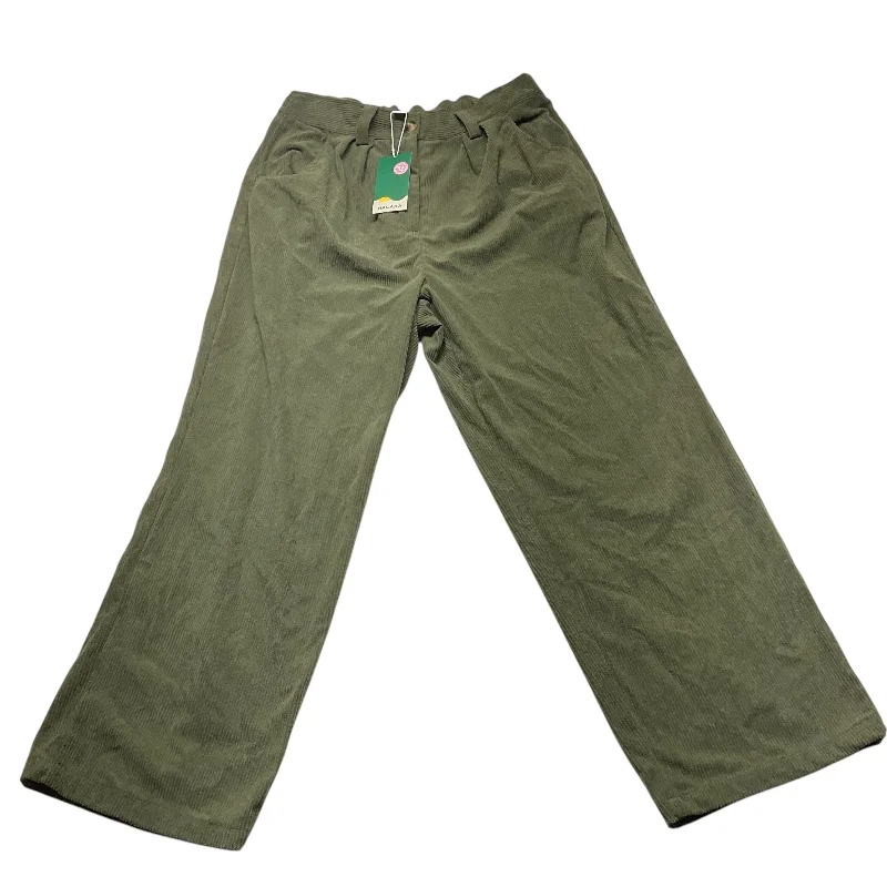 Men's pants with tight cut-Pants Corduroy By Clothes Mentor In Green, Size: 1x