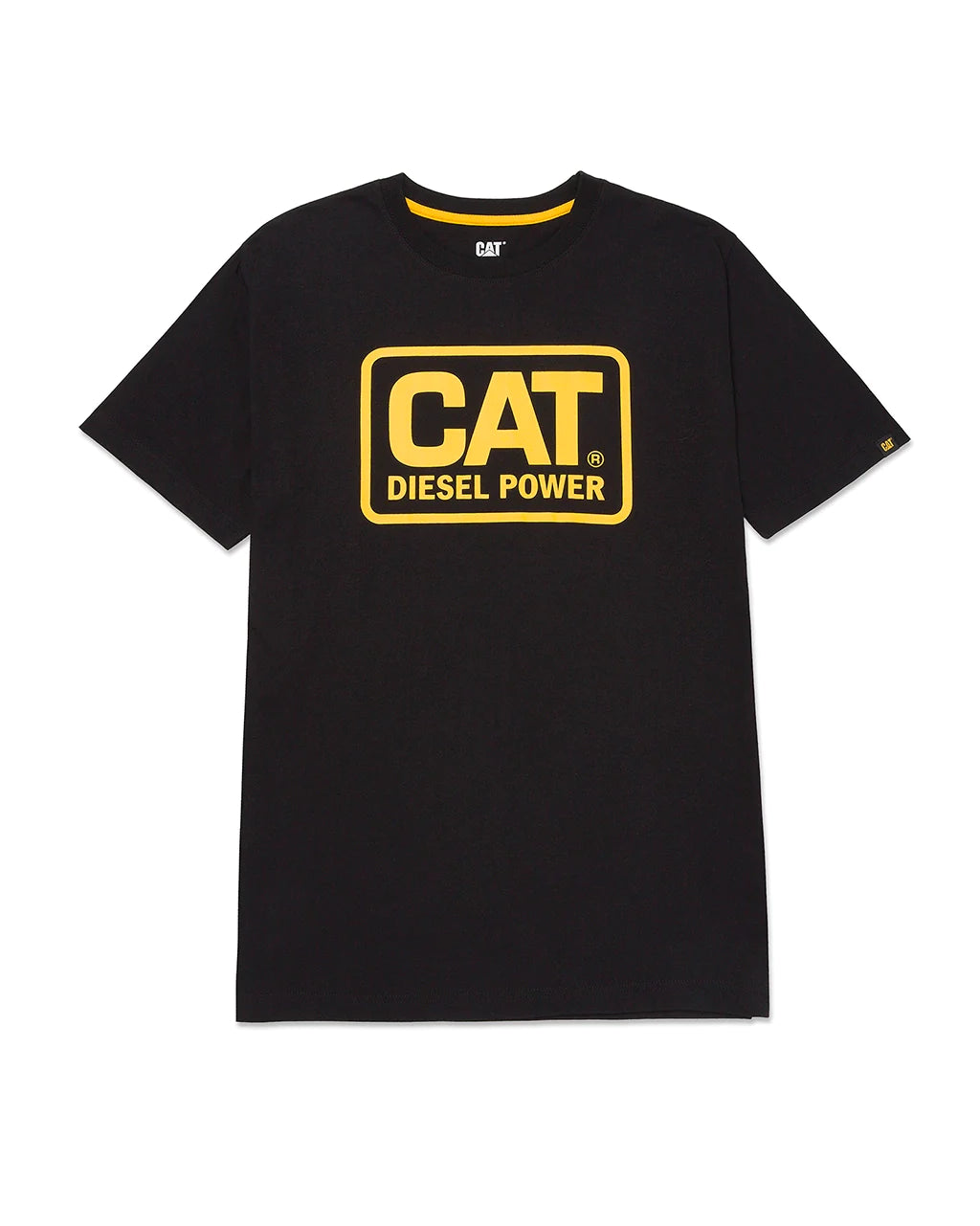 Men's pants for lean builds-Men's CAT® Diesel Power T-Shirt - Black/Yellow