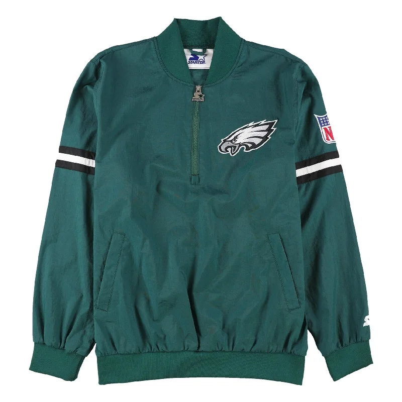 Men's hybrid puffer jackets-Starter Mens Philadelphia Eagles Jacket