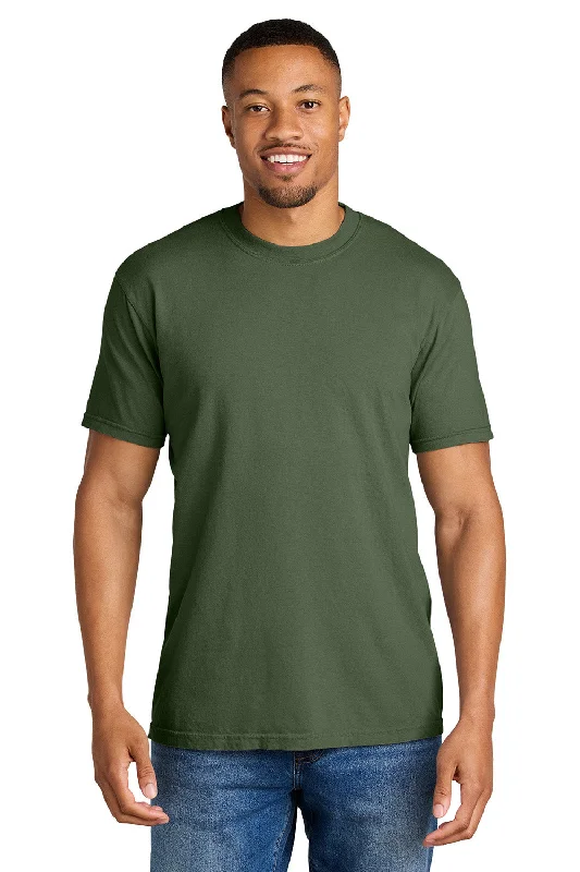 men’s casual summer short sleeve polo shirts -Comfort Colors Mens Short Sleeve Crewneck T-Shirt - Hemp Green