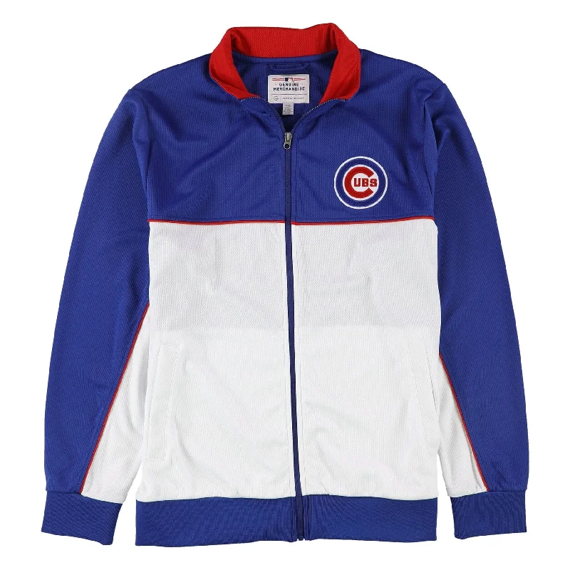 Men's vibrant jackets-G-III Sports Mens Chicago Cubs Jacket, Blue, Large (Regular)