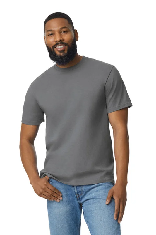 classic short sleeve t-shirts for everyday wear -Gildan Mens Softstyle Short Sleeve Crewneck T-Shirt - Heather Graphite Grey