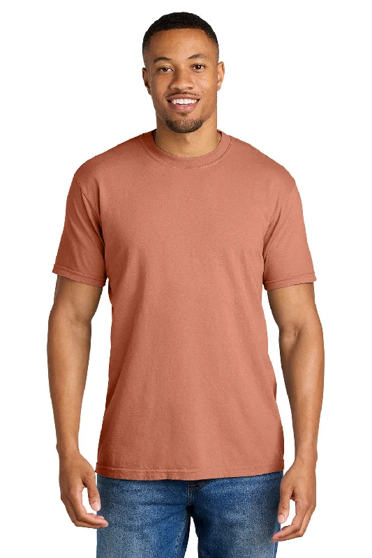 short sleeve t-shirts for active men -Comfort Colors Mens Short Sleeve Crewneck T-Shirt - Terracota