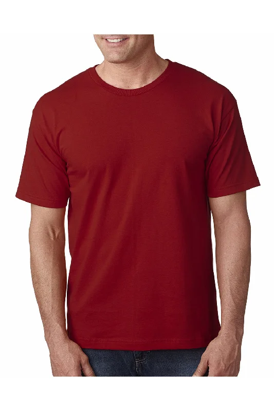 men’s classic v-neck short sleeve t-shirts -Bayside Mens USA Made Short Sleeve Crewneck T-Shirt - Cardinal Red