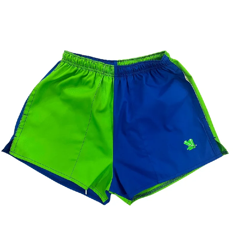 affordable men’s short sleeve work shirts -Cobalt/Lime Blackjack Shorts