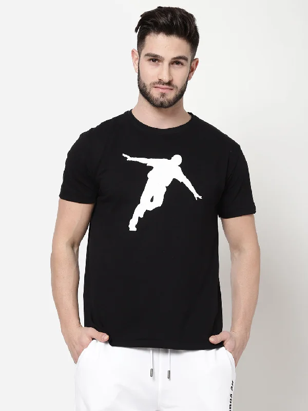 men’s everyday short sleeve t-shirts -djbravo47 Men's Black - Photochromic T-shirt