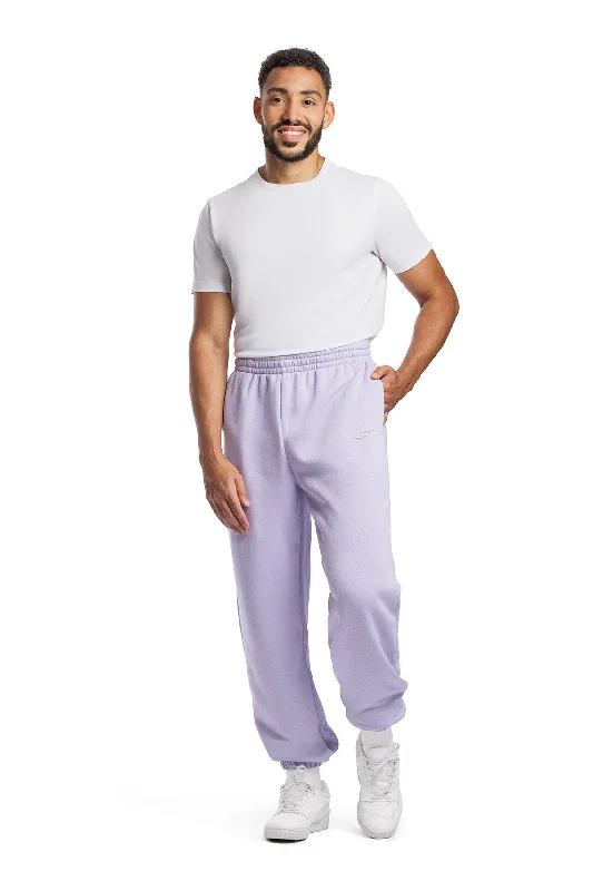 Men's pants for on-the-go-Men's premium fleece relaxed sweatpants in Lavender