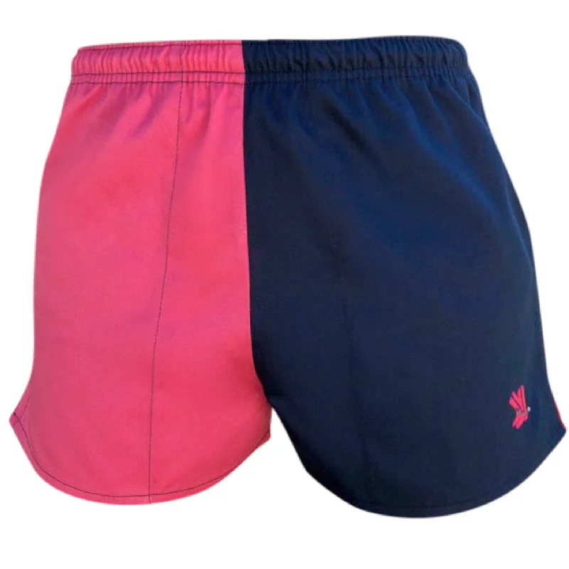 men’s athletic fit short sleeve shirts -Fuschia/Navy Blackjack Shorts