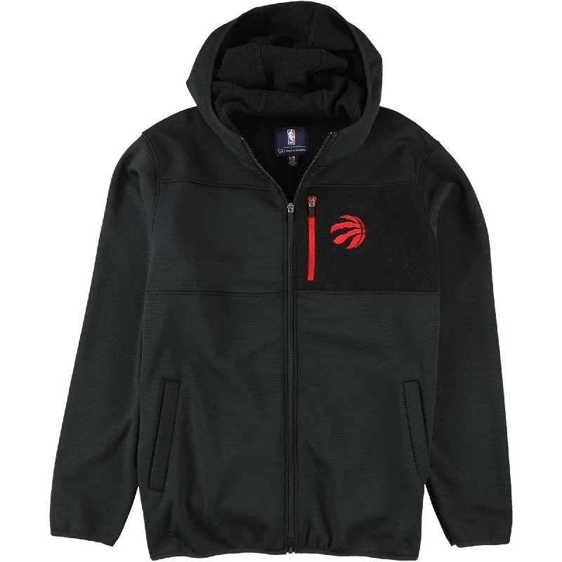 Men's red windbreaker jackets-G-III Sports Mens Toronto Raptors Fleece Jacket, Black, Large