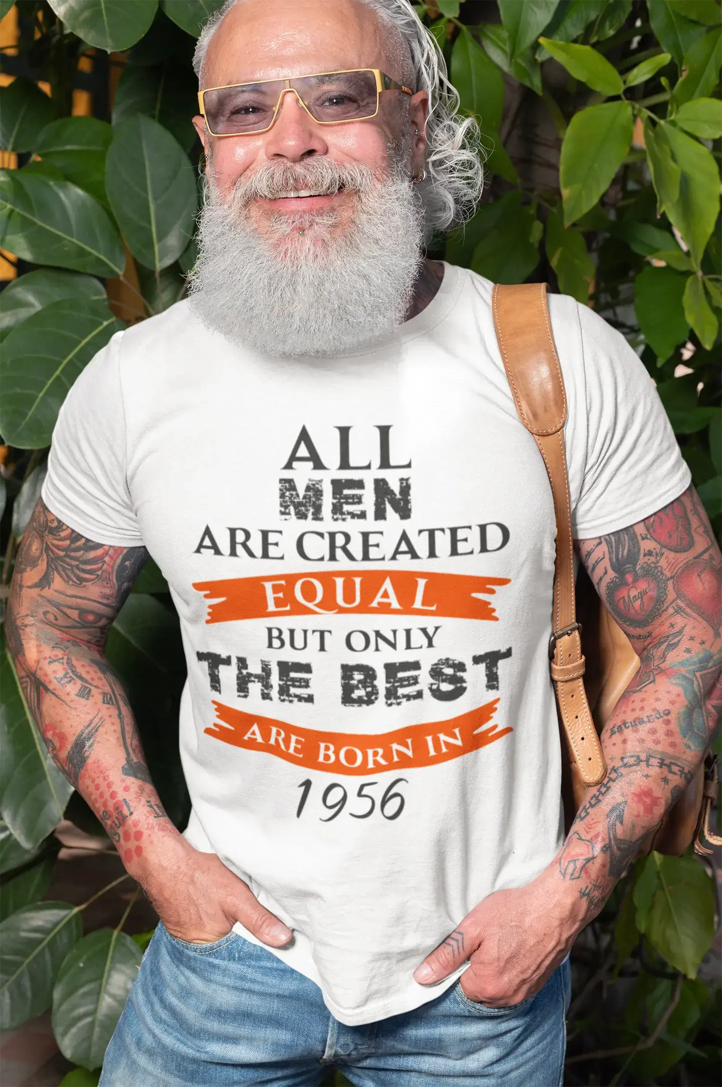 casual yet stylish short sleeve t-shirts for men -1956, Only the Best are Born in 1956 Men's T-shirt White Birthday Gift 00510