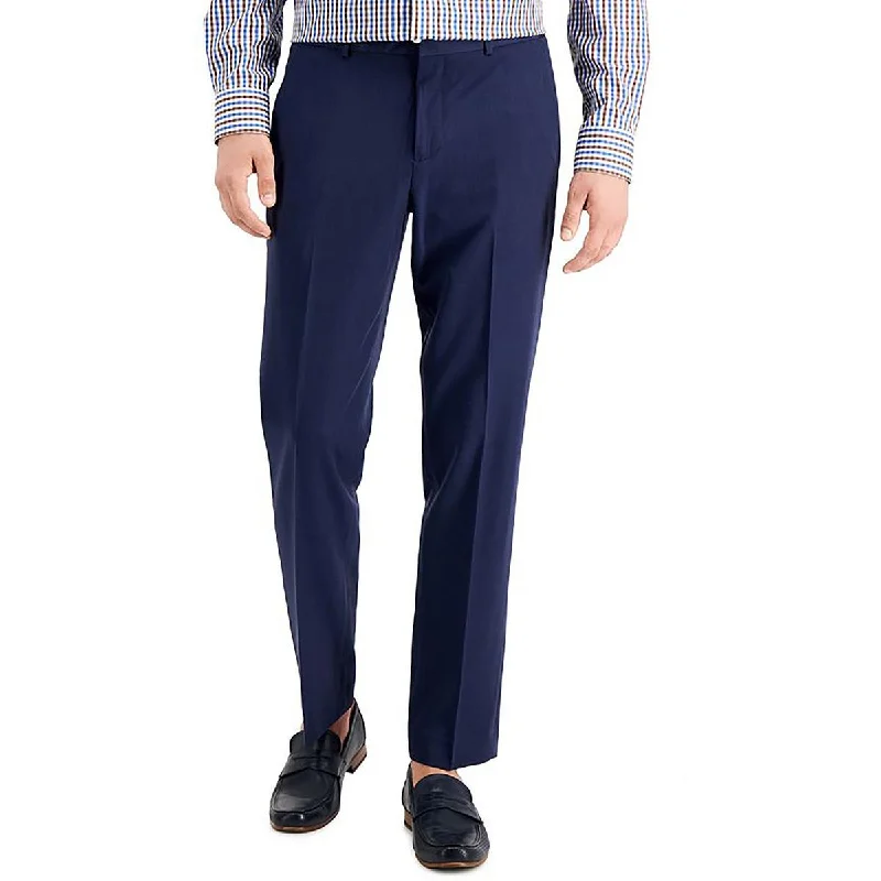 Men's pants for late nights-Mens Modern Fit Pockets Dress Pants