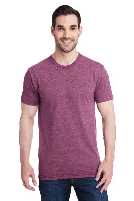 men’s stylish short sleeve shirts with logos -Bayside Mens USA Made Short Sleeve Crewneck T-Shirt - Maroon