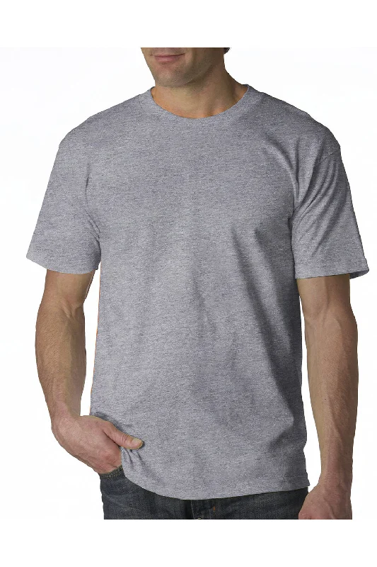 short sleeve t-shirts for active men -Bayside Mens USA Made Short Sleeve Crewneck T-Shirt - Dark Ash Grey