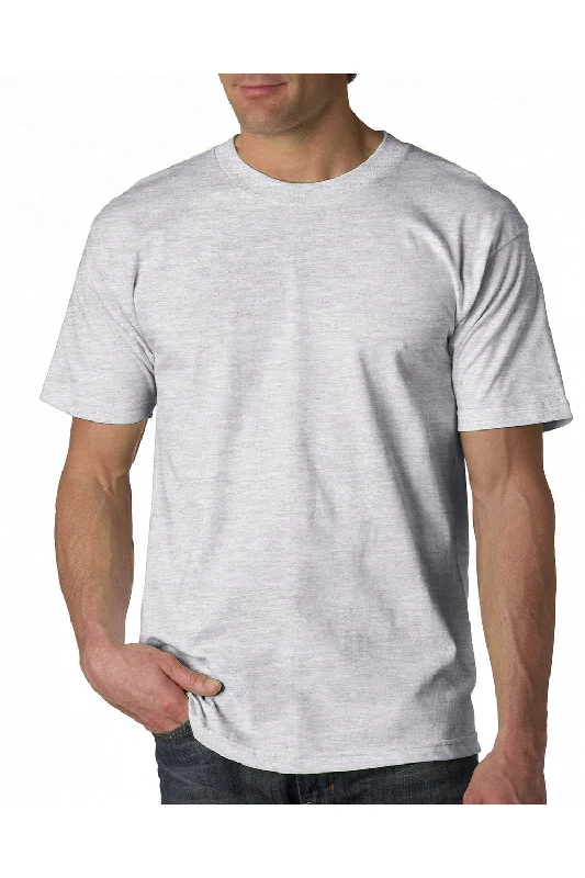 men’s loose fit short sleeve shirts -Bayside Mens USA Made Short Sleeve Crewneck T-Shirt - Ash Grey