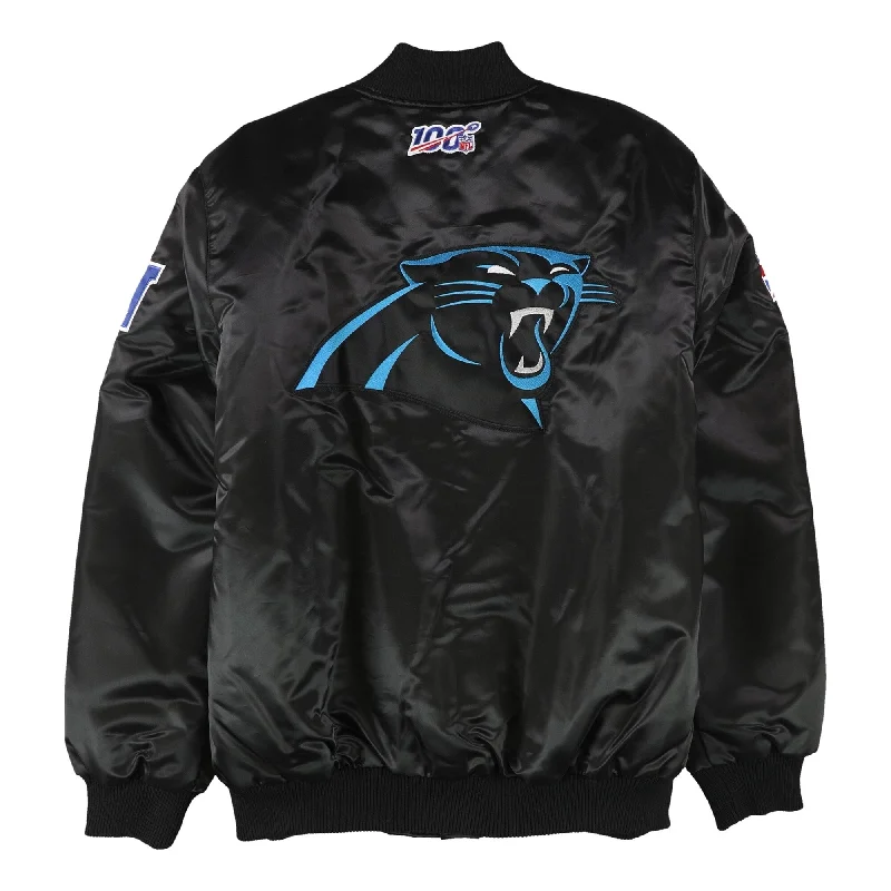 Men's punk jackets-Starter Mens Carolina Panthers Varsity Jacket