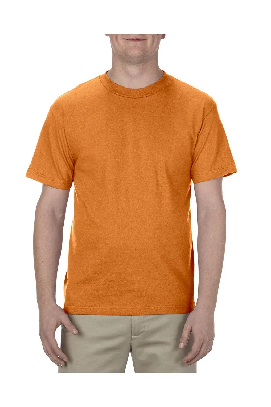 men’s breathable short sleeve shirts -American Apparel Mens Short Sleeve Crewneck T-Shirt - Orange