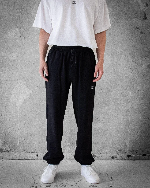 Men's pants for motion-Bregos Pants | Black Joggers Men's Sweatpants