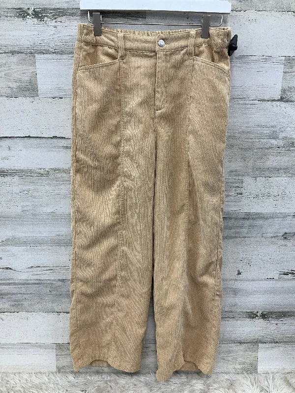 Men's pants for road trips-Pants Corduroy By Clothes Mentor In Tan, Size: 8