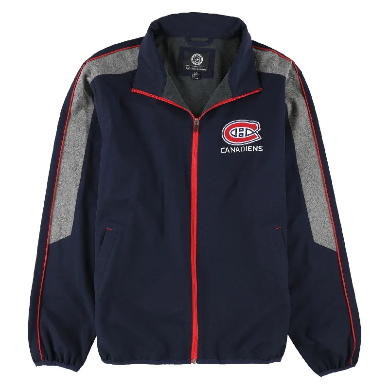 Men's durable leather jackets-G-III Sports Mens Montreal Canadiens Jacket, Blue, Large