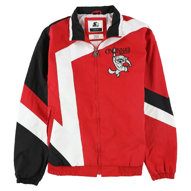 Men's branded jackets-Starter Mens Cincinatti Bearcats Windbreaker Jacket