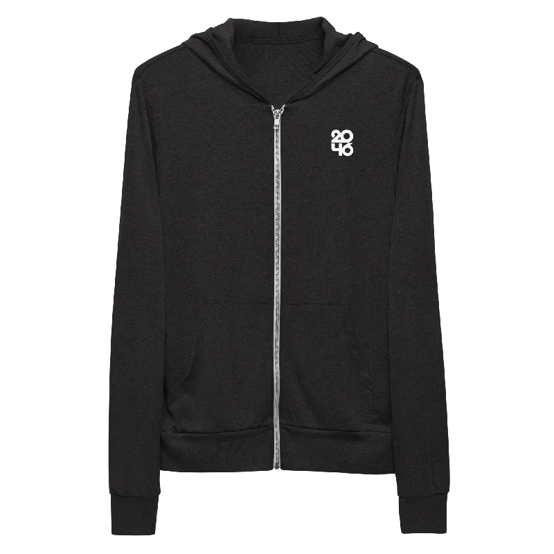 Men’s breathable zip hoodie-2046 Lightweight Hoodie