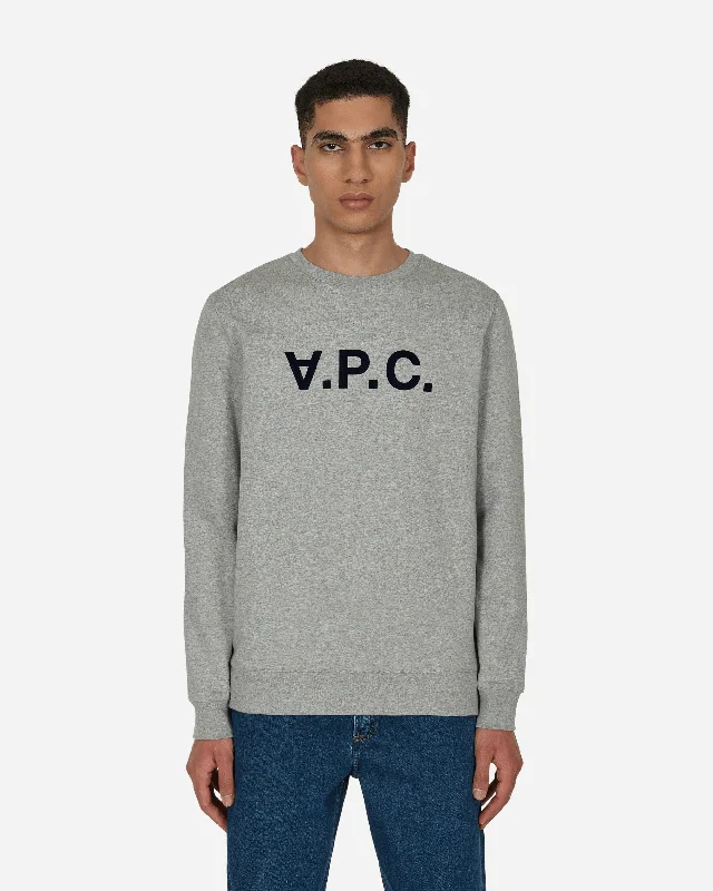 Tactical hoodie for men-VPC Logo Crewneck Sweatshirt Grey