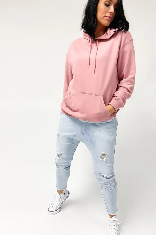 Men’s lightweight zip hoodie-As Colour Premium Hood Rose