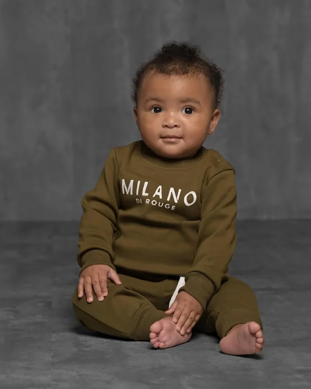 Hoodie with subtle design men-Lux Baby Signature Sweatsuit