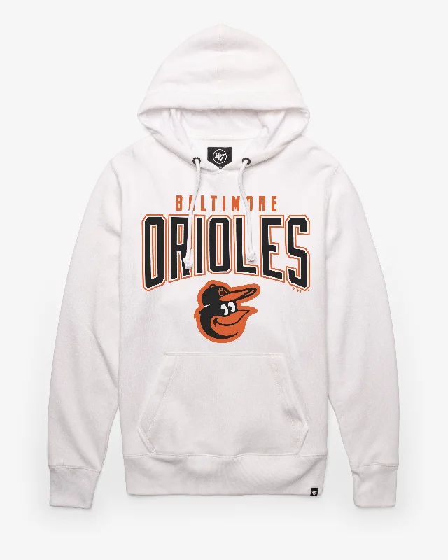 Men’s cozy hoodie-BALTIMORE ORIOLES TEAM ELEMENTS ARCH '47 HEADLINE HOOD