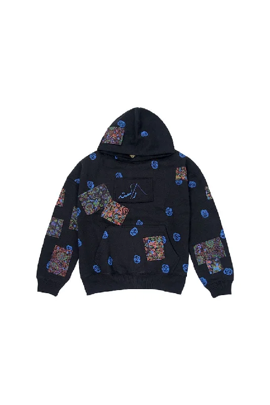 Men’s urban hoodie-BLOCK PRINT PATCHWORK HOODIE "VERSION 4"