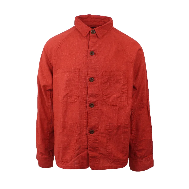 Men's yoga jackets-Button Down Shacket